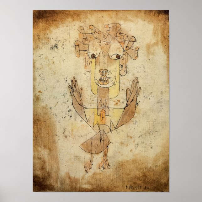 Angelus Novus by Paul Klee Poster (Front)