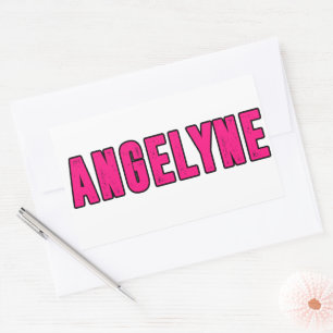 Angelyne name sticker