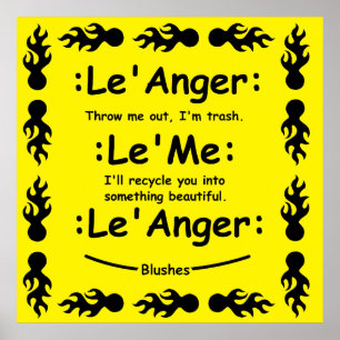 anger and me - inspirational poster
