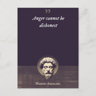 Anger cannot be dishonest postcard
