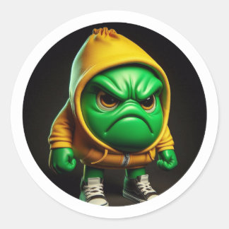 Anger Classic Round Sticker