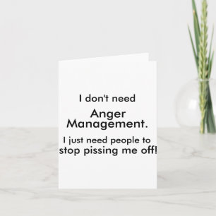 Anger Management  Card