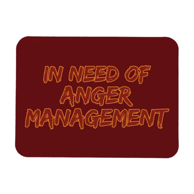 Anger Management custom colour magnet (Horizontal)