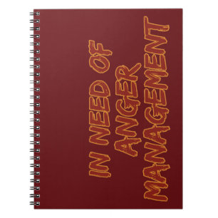 Anger Management custom notebook