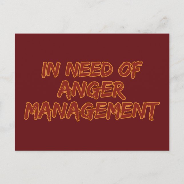 Anger Management custom postcard (Front)
