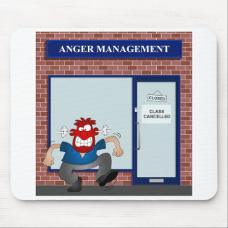 Anger management mouse pad