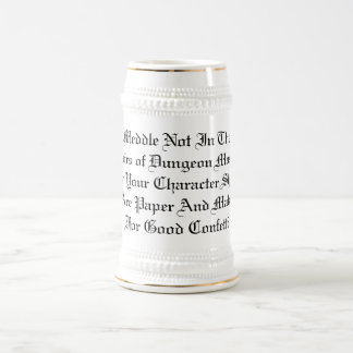 Anger Not The DM Beer Stein