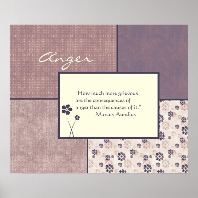 Anger Quote Poster Customizable (Front)