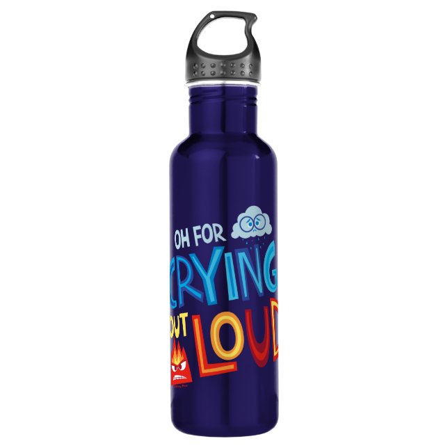 Anger & Sadness "Oh For Crying Out Loud" 710 Ml Water Bottle (Front)