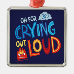 Anger & Sadness "Oh For Crying Out Loud" Metal Ornament