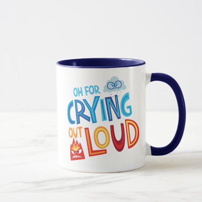 Anger & Sadness "Oh For Crying Out Loud" Mug (Right)