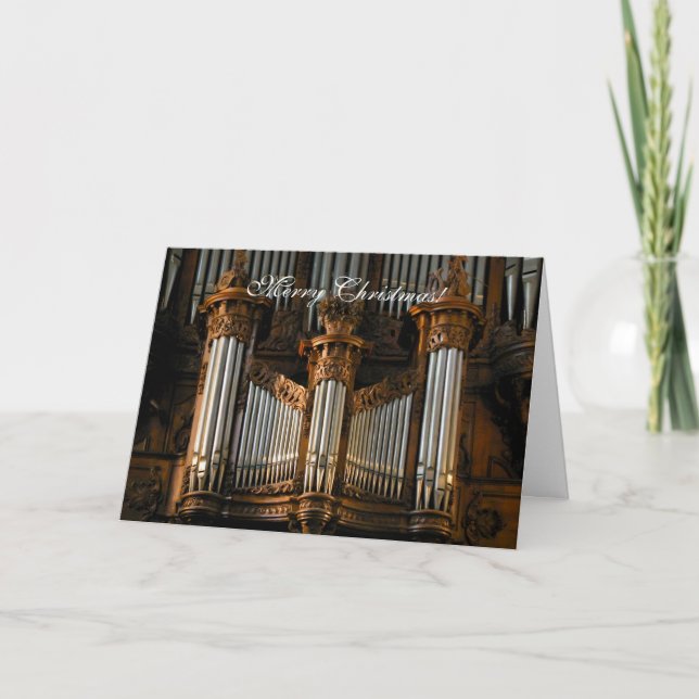 Angers Cathedral organ Holiday Card (Front)