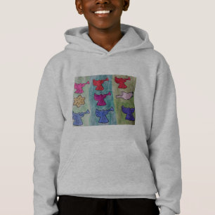 Anges de Noël avec trompettes Sweat - shirt à capu