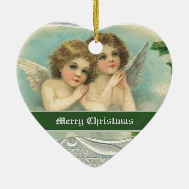 Anges de Noël et ornements de baies saintes (Devant)