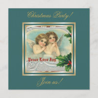 Anges de Noël Vintage et invitation aux baies sain