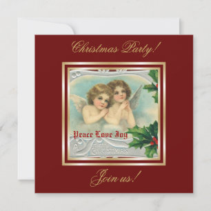 Anges de Noël Vintage et invitation aux baies sain