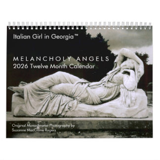 Anges mélancoliques - Calendrier 2026 de 12 mois