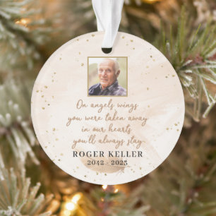 Ange's Wings Photo Ornament acrylique