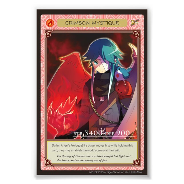 Anghel world photo-Crimson Mystique Photo Print (Front)