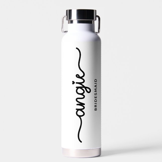 Angie Cute Heart I Bridesmaid Water Bottle (Front)
