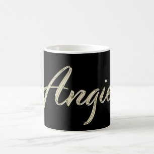 Angie white Handwriting Tasse Kaffeetasse Coffee Mug