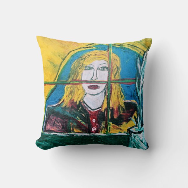ANGIES THOUSAND YARD STARE THROW PILLOW (Front)