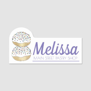 Anginetti Italian Bakery Wedding Cookies Pastry Name Tag