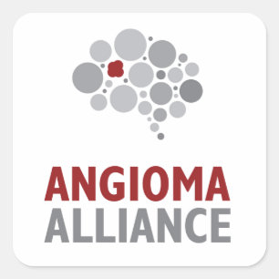 Angioma Alliance Logo Gear Square Sticker