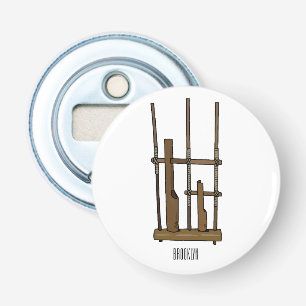 Angklung cartoon illustration bottle opener