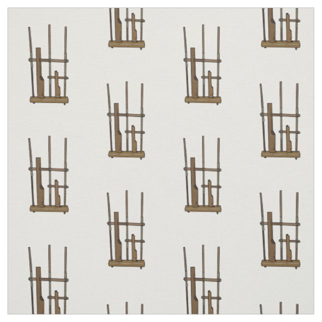 Angklung cartoon illustration fabric (Swatch)