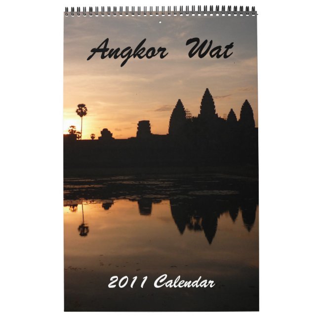 angkor 2011 15 month single page calendar (Cover)