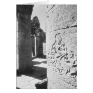 Angkor Cambodge, sculpture Apsara du Bayon 2