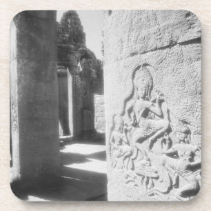 Angkor Cambodia, Apsara Carving The Bayon 2 Coaster