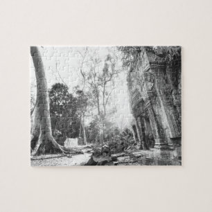Angkor Cambodia, Details Ta Prohm Jigsaw Puzzle