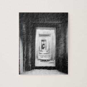 Angkor Cambodia, Doorways Preah Khan 2 Jigsaw Puzzle