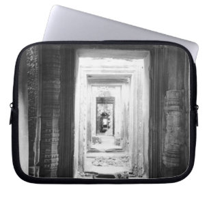 Angkor Cambodia, Doorways Preah Khan 2 Laptop Sleeve