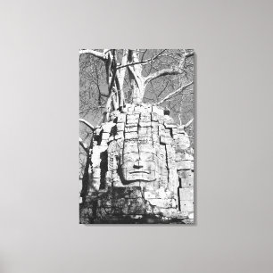 Angkor Cambodia, Head Ta Som Temple Canvas Print
