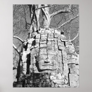 Angkor Cambodia, Head Ta Som Temple Poster