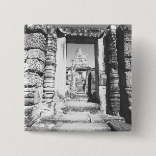 Angkor Cambodia, Pre Rup Temple 2 Inch Square Button