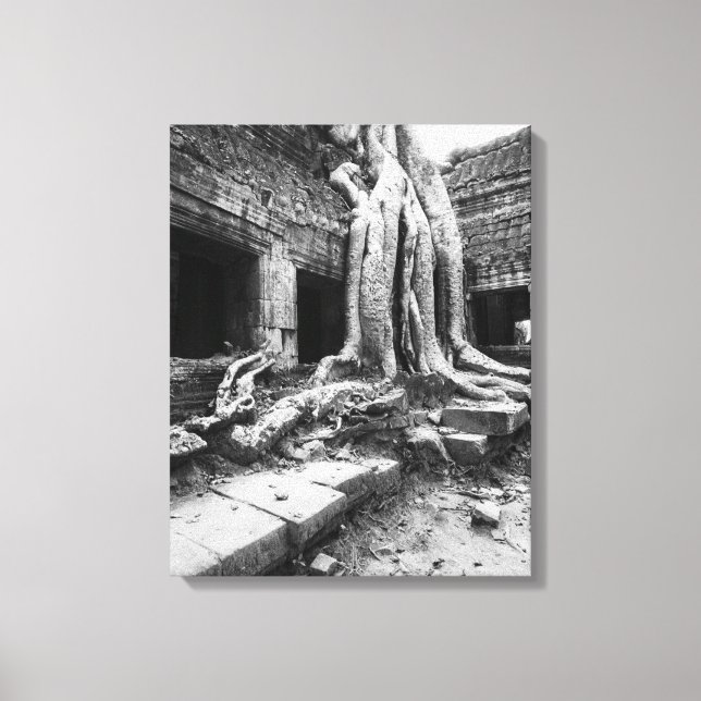 Angkor Cambodia, Ta Prohm Tree Canvas Print (Front)