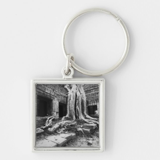 Angkor Cambodia, Ta Prohm Tree Keychain (Front)