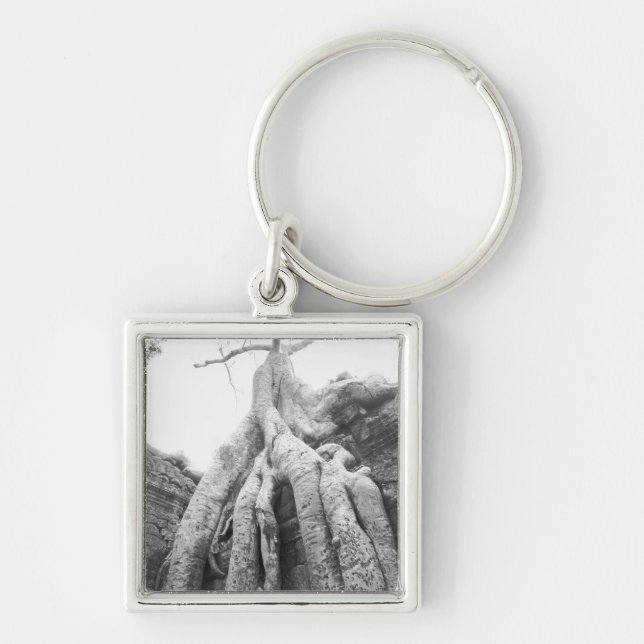 Angkor Cambodia, Tree Ta Prohm Keychain (Front)
