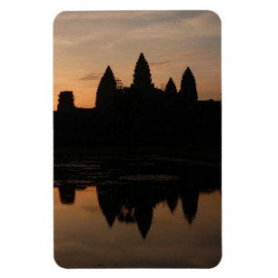 angkor sunrise silhouette magnet
