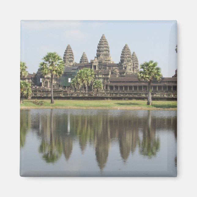 angkor temple reflections magnet (Front)