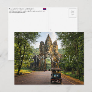Angkor Thom, carte postale de voyage au Cambodge