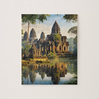 Angkor Wat, ancient Khmer temple Jigsaw Puzzle