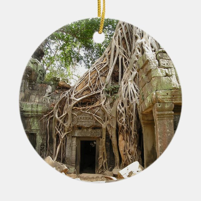 Angkor Wat Cambodia Ceramic Ornament (Front)