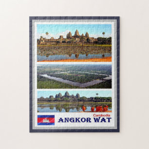 Angkor Wat - Cambodia - Mosaic - Jigsaw Puzzle