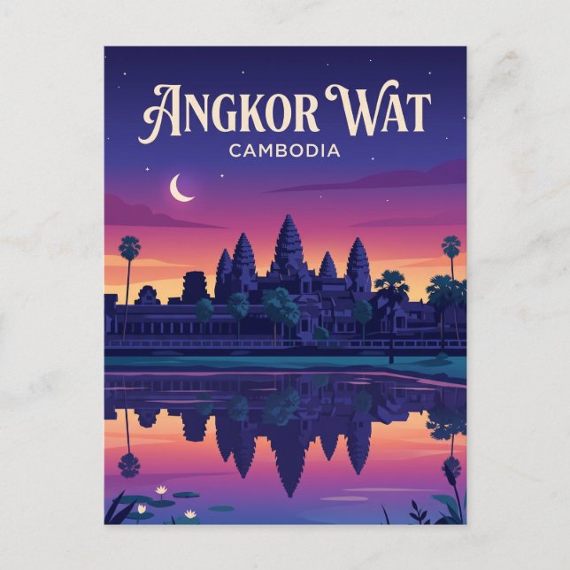 Angkor Wat Cambodia Postcard (Front)