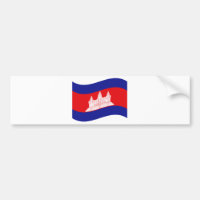 Angkor Wat Cambodian Flag Wave